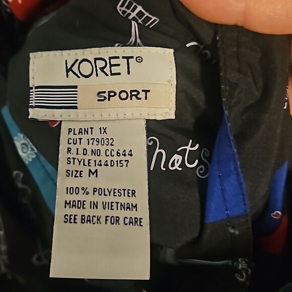 VINTAGE KORET fashionista  dress form full zipper windbreaker M - Picture 3 of 6